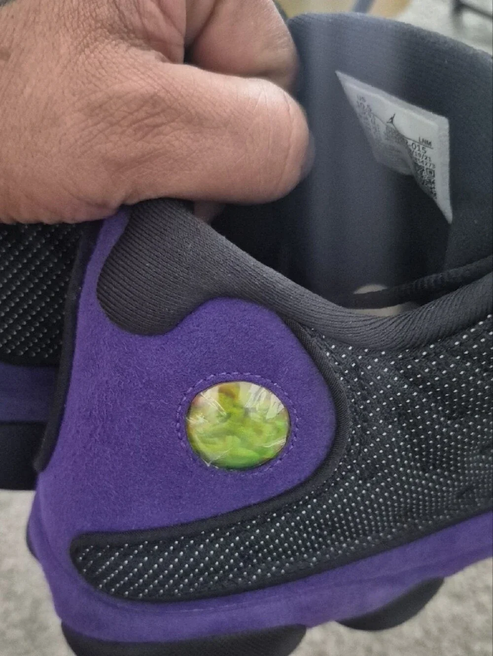 Jordan 13 No Box. Black & Purple Retro Basketball Sneakers